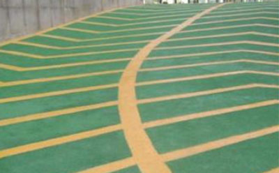 杂多止滑车道材料